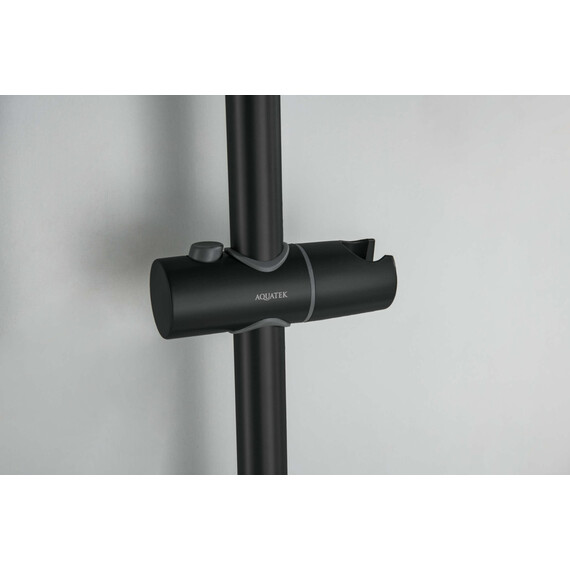 Душевой гарнитур Aquatek Лугано AQ2022MB, чёрный матовый - фото 9