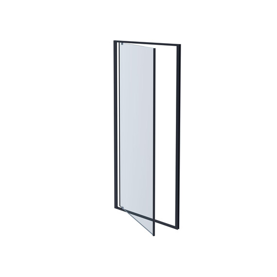 Душевая дверь Aquatek Ария 100 см AQ ARI PI 10020BL, чёрный матовый/прозрачное - фото 2