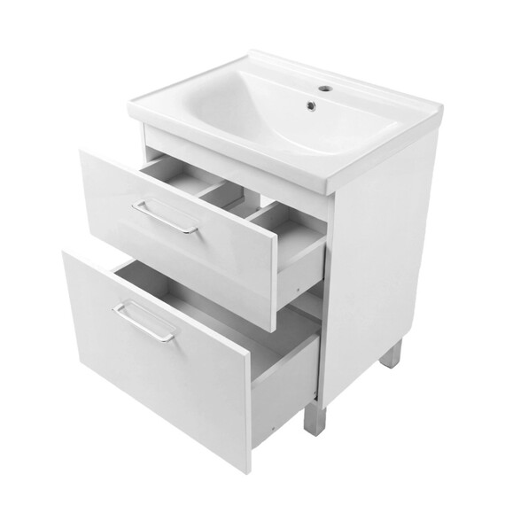 Тумба напольная с раковиной Azario Ника 60Н см CS00106459 - фото 7