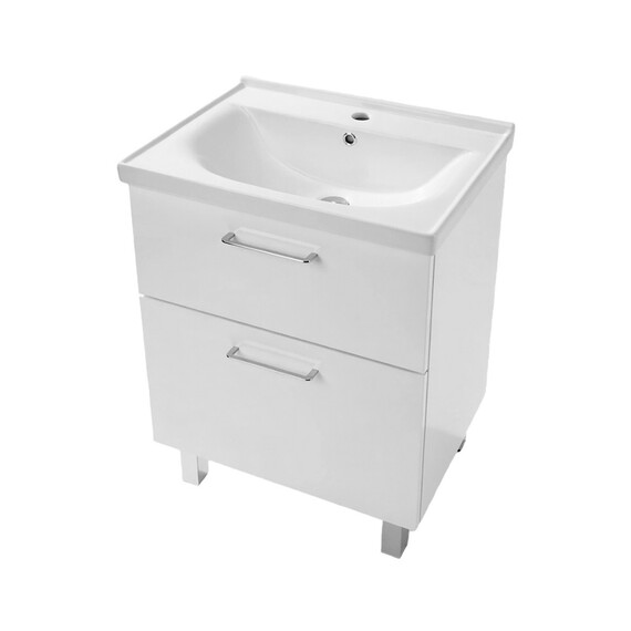 Тумба напольная с раковиной Azario Ника 60Н см CS00106459 - фото 4