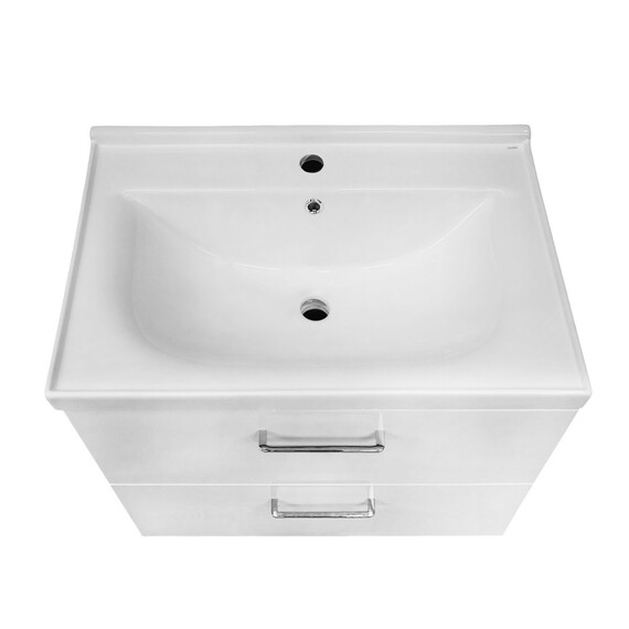 Тумба подвесная с раковиной Azario Ника 70 см CS00106460, белый глянцевый - фото 4