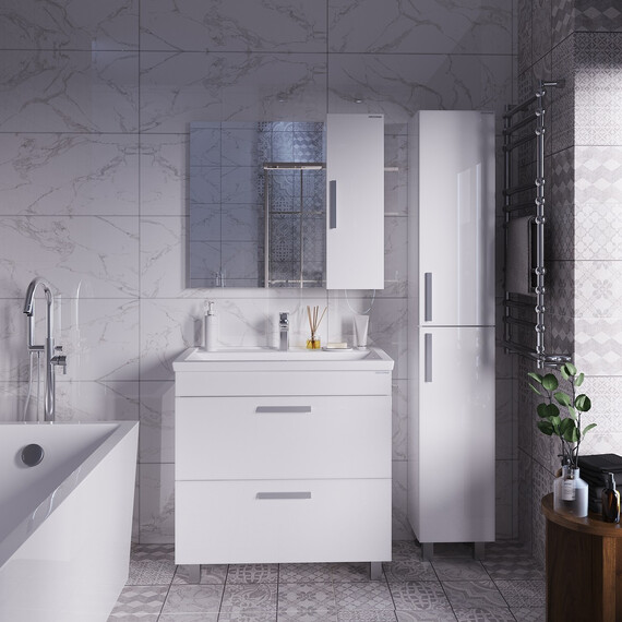 Пенал напольный Grossman Нео 30 см 303042, белый - фото 4