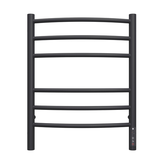 Полотенцесушитель электрический Terminus Классик П6 450x600 мм 4670078527578, чёрный матовый - фото 2