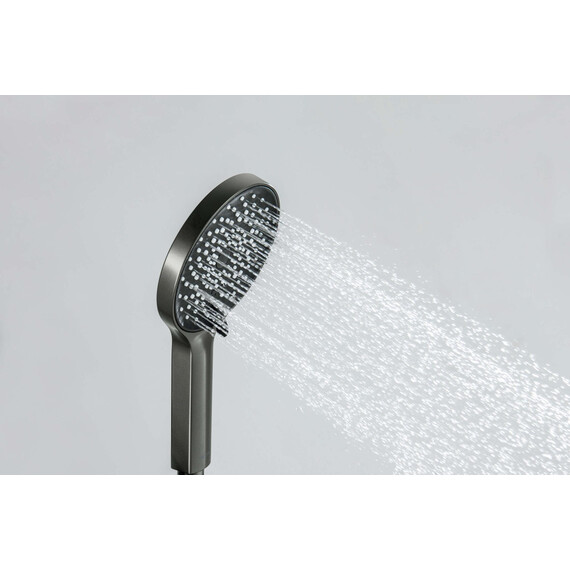 Ручной душ Aquatek Лугано AQ2201BGM, оружейная сталь - фото 8