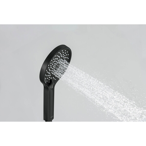 Ручной душ Aquatek Лугано AQ2201MB, чёрный матовый - фото 7