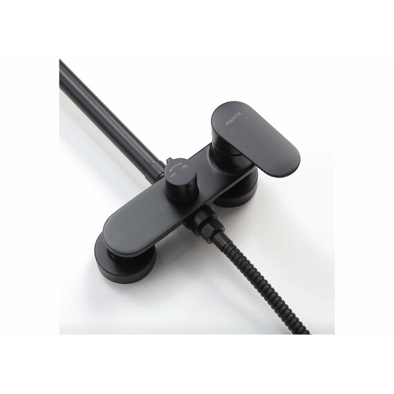 Душевая стойка Aquatek Ника AQ2860MB, чёрный матовый - фото 8