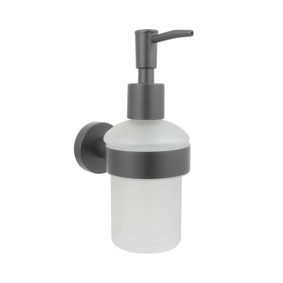 Дозатор для жидкого мыла Aquatek Вега AQ4005BGM, цвет оружейная сталь - фото 
