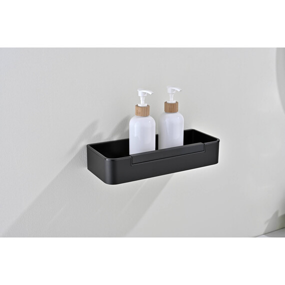 Полка Aquatek AQ4966MB со стеклоочистителем, цвет чёрный матовый - фото 6