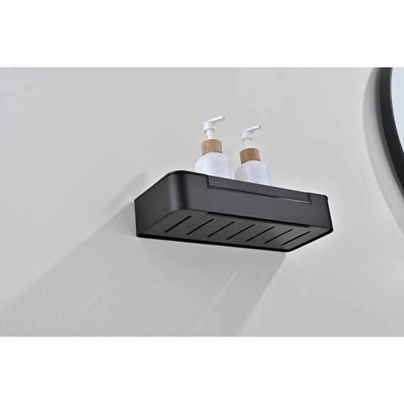 Полка Aquatek AQ4966MB со стеклоочистителем, цвет чёрный матовый - фото 7