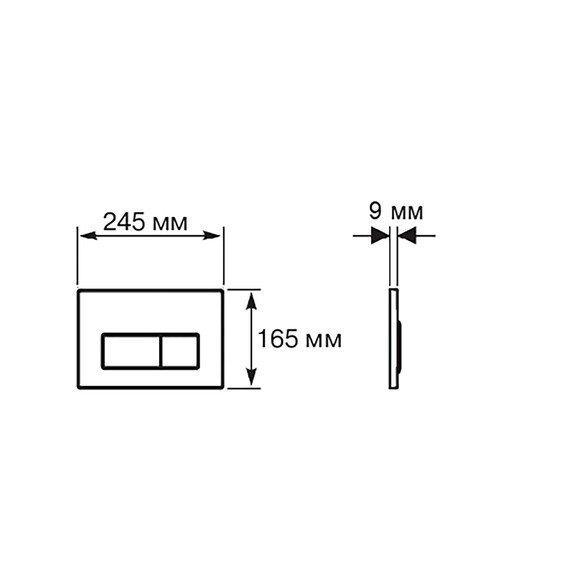 Кнопка смыва Aquatek Slim KDI-0000030, белый глянец - фото 3