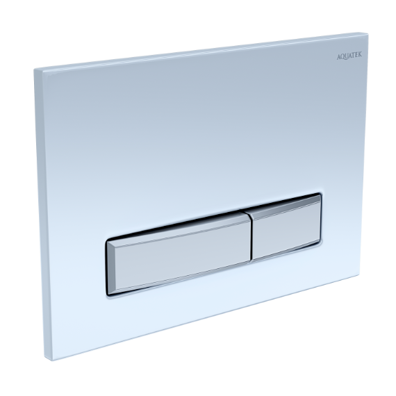 Кнопка смыва Aquatek Slim KDI-0000030, белый глянец - фото 2
