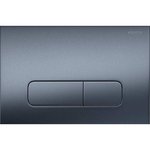 Кнопка смыва Aquatek KDI-0000034, оружейная сталь матовая - фото 