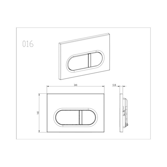 Кнопка смыва Aquatek KDI-0000044, хром матовый - фото 3