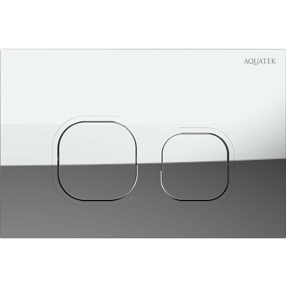 Кнопка смыва Aquatek KDI-0000057, хром глянцевый - фото 