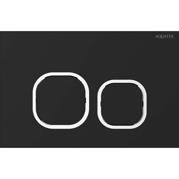 Кнопка смыва Aquatek KDI-0000059, чёрный матовый - фото 