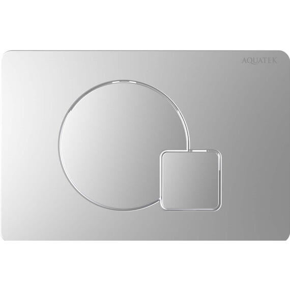 Кнопка смыва Aquatek KDI-0000068, хром матовый - фото 