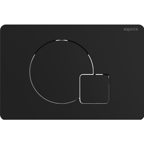 Кнопка смыва Aquatek KDI-0000069, чёрный матовый - фото 
