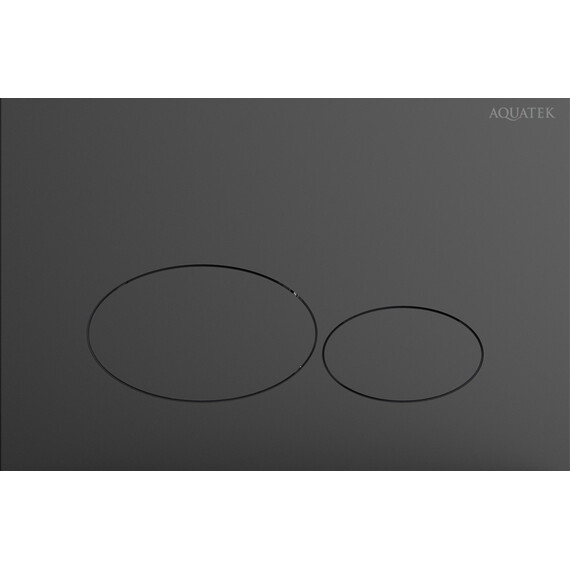 Кнопка смыва Aquatek KDI-0000075, оружейная сталь матовая - фото 