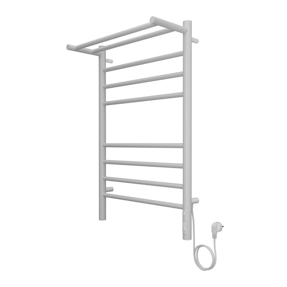 Полотенцесушитель электрический Terminus Аврора с полкой П8 500x800 мм 4670078554208, белый матовый - фото 