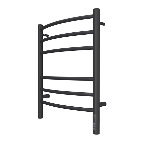 Полотенцесушитель электрический Terminus Классик П6 450x600 мм 4670078527578, чёрный матовый - фото 
