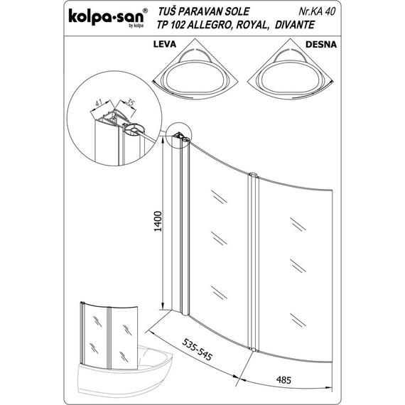 Шторка для ванны Kolpa-San Sole TP 102 см, хром/прозрачное - фото, картинка 2 Шторка для ванны Kolpa-San Sole TP 102 см, хром/прозрачное - фото 2