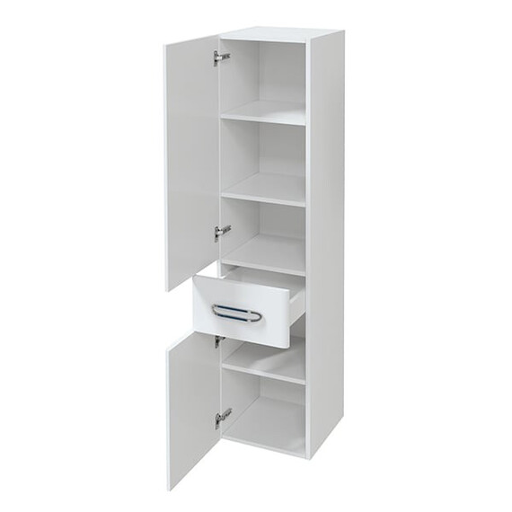 Пенал подвесной Mirsant Fuji 35 см L, белый - фото 3