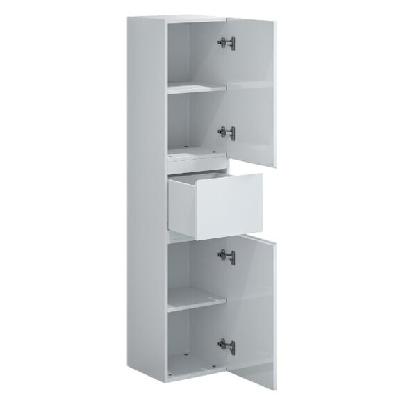 Пенал подвесной Mirsant Next 35 см (универсальный) белый - фото 2