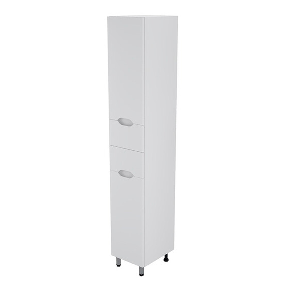 Пенал напольный Mirsant Soho 30 см (универсальный) белый - фото 3