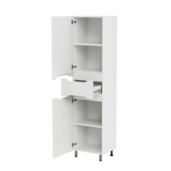 Пенал напольный Mirsant Soho 45 см (универсальный) белый - фото 2