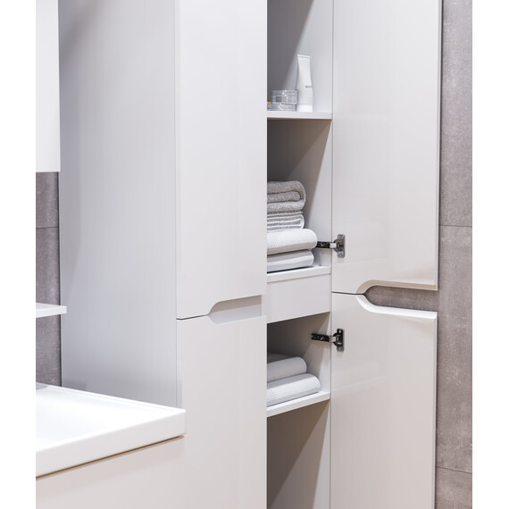 Пенал напольный Mirsant Soho 60 см, белый - фото 4