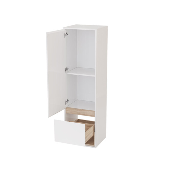 Пенал подвесной Mirsant Scandy 45 см (универсальный) белый - фото 3