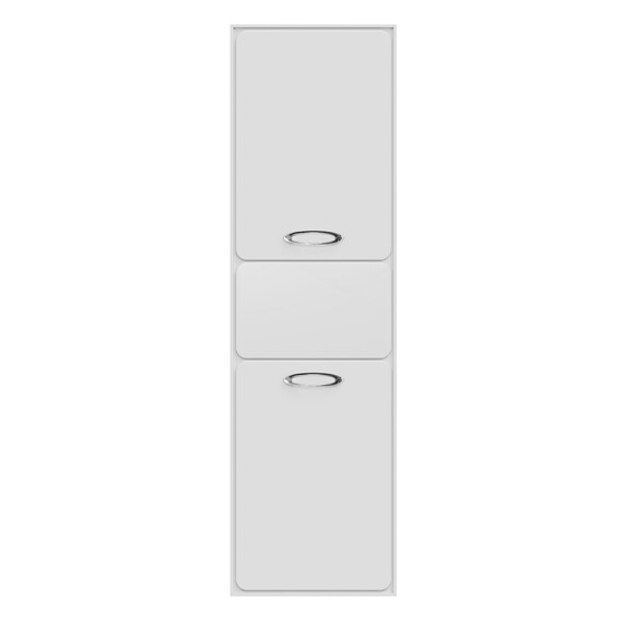 Пенал подвесной Mirsant Viva 45 см (универсальный), белый глянцевый - фото 2