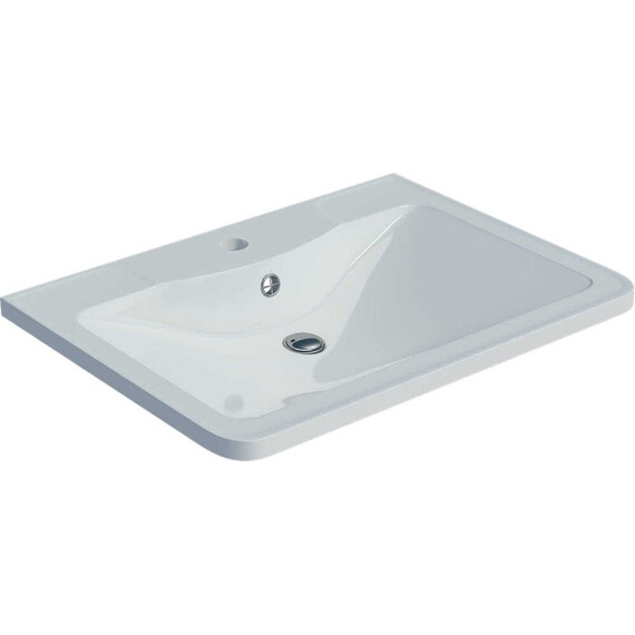 Тумба подвесная с раковиной Grossman Адель 60 см 106038, белый глянец - фото 2