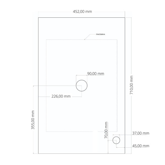Тумба подвесная со столешницей Grossman Вива 70 см 107012 (раковина в комплекте) белый глянец - фото 10