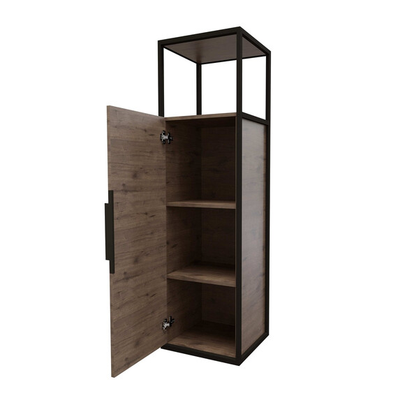 Пенал подвесной Grossman Лофт 40 см 304001, веллингтон/металл чёрный - фото 2