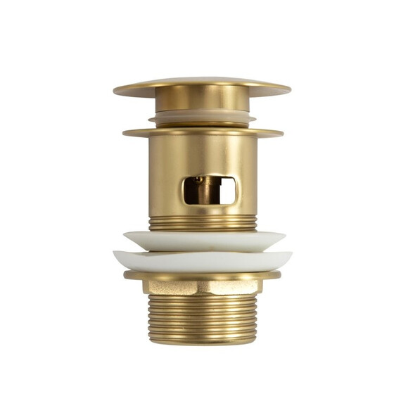 Донный клапан Cezares CZR-SAT-BORO, брашированное золото - фото 