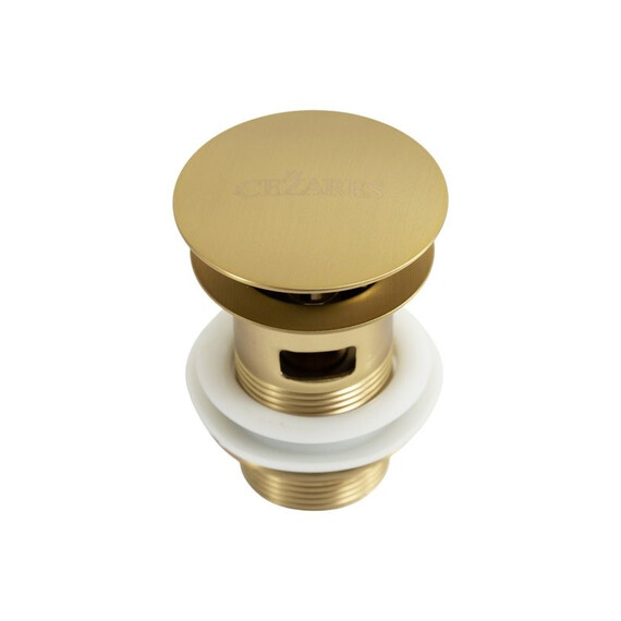 Донный клапан Cezares CZR-SAT-BORO, брашированное золото - фото 2