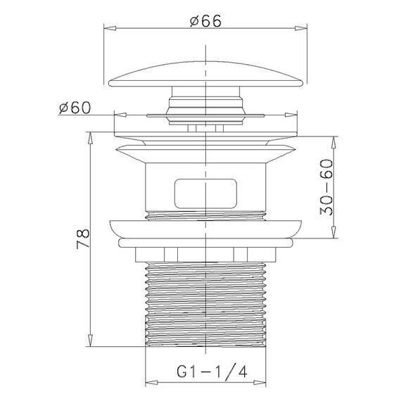 Донный клапан Cezares CZR-SAT-IN, сатин - фото 4