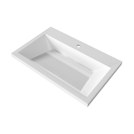 Тумба подвесная с раковиной Grossman Луксор 70 см 107056, бежевый матовый - фото 2