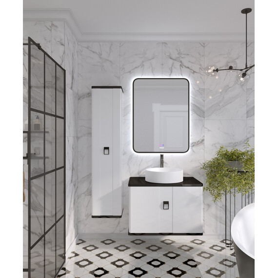 Пенал подвесной Grossman Норма 30 см 303012, белый глянец - фото 2