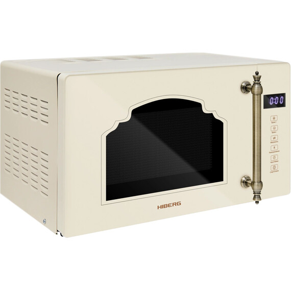 Отдельностоящая микроволновая печь Hiberg i-VM 4088 YR (бежевое стекло) - фото 2