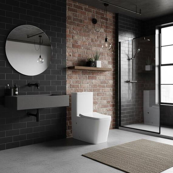 Унитаз-моноблок безободковый Grossman Classic GR-4486SQ с тонкой крышкой микролифт (система смыва Торнадо) - фото 13