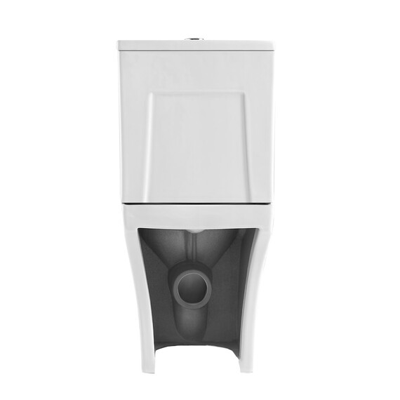 Унитаз-компакт безободковый Grossman Tornado GR-4489SQ с крышкой тонкой микролифт, белый глянцевый (система смыва Торнадо) - фото 5