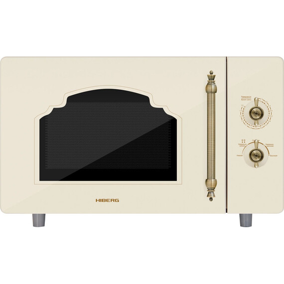 Отдельностоящая микроволновая печь Hiberg i-VM 4582 YR (бежевое стекло) - фото 