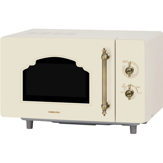 Отдельностоящая микроволновая печь Hiberg i-VM 4582 YR (бежевое стекло) - фото 2