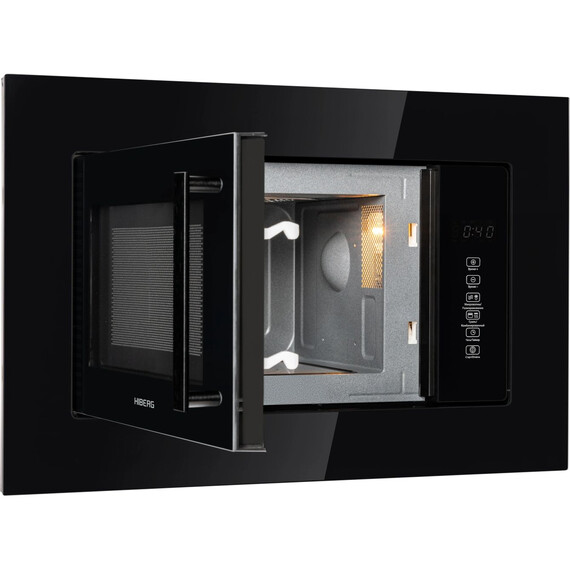 Встраиваемая микроволновая печь Hiberg i-VM 6502 B (чёрное стекло) - фото 10