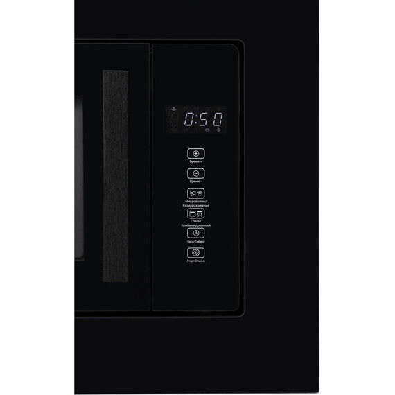 Встраиваемая микроволновая печь Hiberg i-VM 6502 B (чёрное стекло) - фото 13