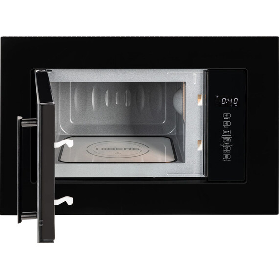 Встраиваемая микроволновая печь Hiberg i-VM 6502 B (чёрное стекло) - фото 4