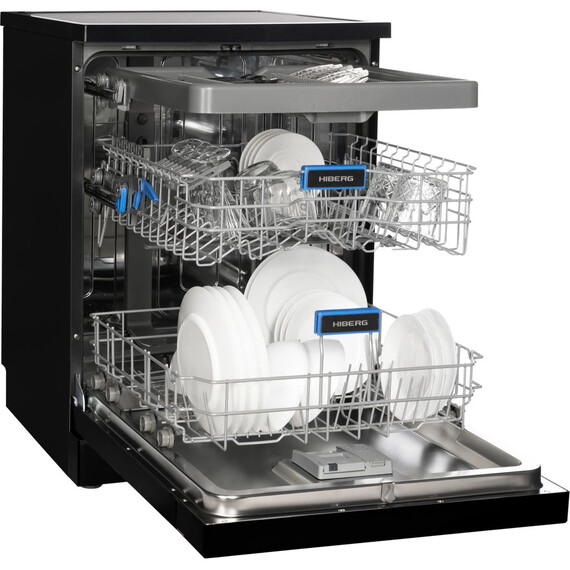 Отдельностоящая посудомоечная машина Hiberg i-Q 6815 LB - фото 7