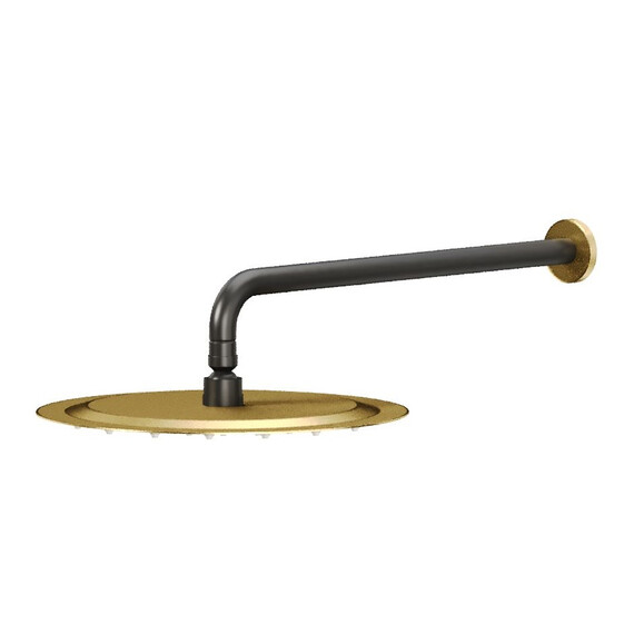 Верхний душ Allen Brau Priority 300 мм 5.31A17-GB31, золото/чёрный - фото 2